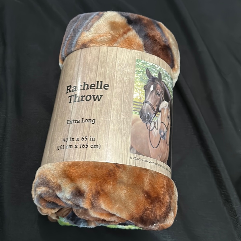 Rachelle Throw Wildlife-Horse~Extra Long
40”x65”